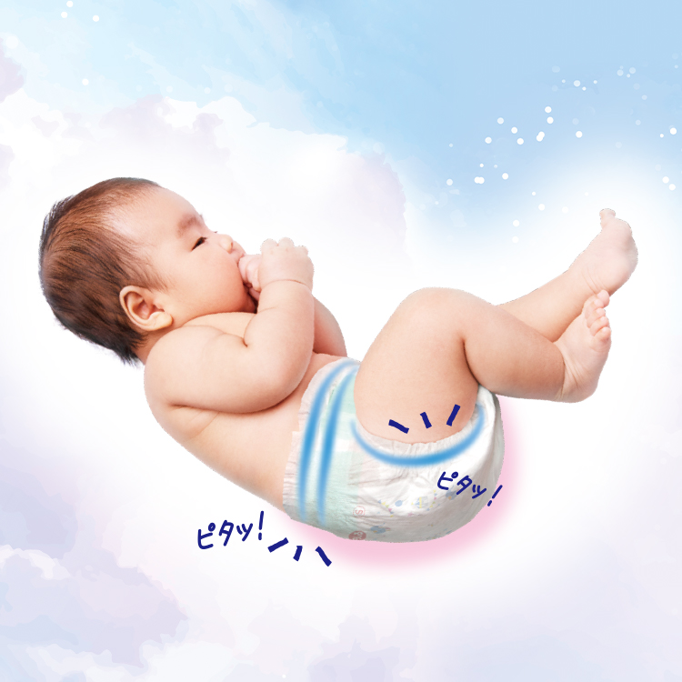 T&atilde; d&aacute;n Moony Blue &Ecirc;m mềm như Marshmallow, an t&acirc;m ngăn tr&agrave;n Cỡ S