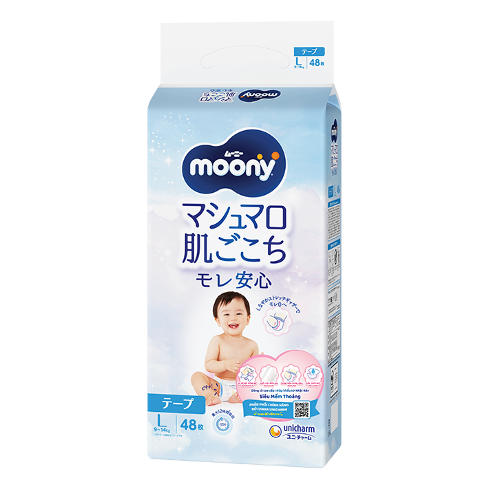 T&atilde; d&aacute;n Moony Blue cỡ L