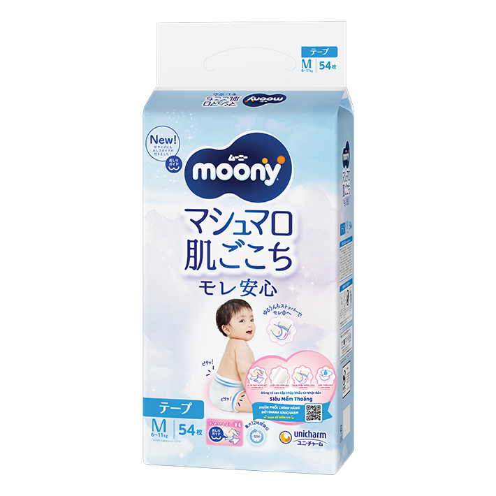 T&atilde; d&aacute;n Moony Blue cỡ M