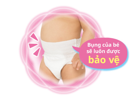 Vời bỉm quần Moony - Bụng của bé luôn được bảo vệ