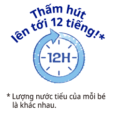 Thấm h&uacute;t l&ecirc;n tới 12 tiếng!*