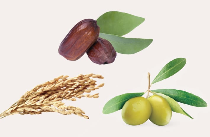 Bề mặt tã chứa 3 loại tinh dầu tự nhiên: dầu olive, dầu jojoba, dầu gạo