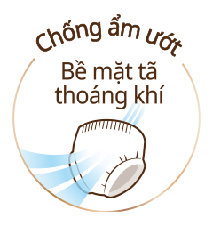 Bề mặt tã thoáng khí